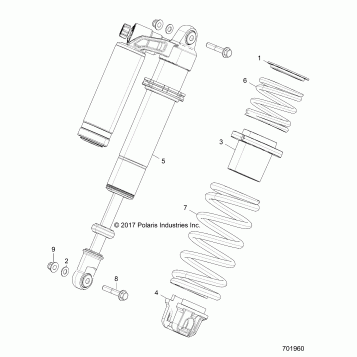 SUSPENSION, FRONT SHOCK MOUNTING - Z18VFE92BS/LBK (701960)