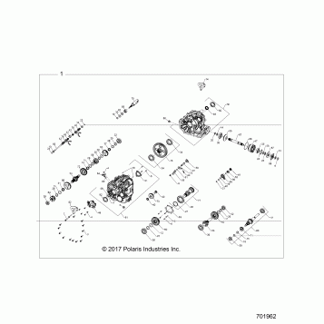 DRIVE TRAIN, MAIN GEARCASE INTERNALS - Z19VFE92AC/BC/AD/BD/AM/BM/LAG/BG (701962)