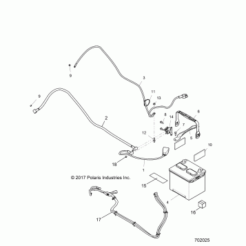 ELECTRICAL, BATTERY - Z18VDE99AK/AW/AJ/BJ/BK/BW/LW/K99AK/BK/M99AL/R99AL/BL (702025)