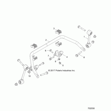 SUSPENSION, FRONT STABILIZER BAR- Z20NAE99AC/AL/AN/BC/BL/BN/LL/K99AF/AK/BF/BK/M99AL (702030)