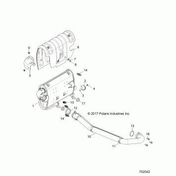 ENGINE, EXHAUST SYSTEM - Z18VHE57BV (702042)