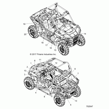 BODY, DECALS - Z18VAA87B2/E87BM/BW (702047)