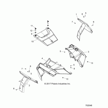 BODY, HOOD AND FRONT BODY WORK - Z19VAA87A2/E87AK/AR/AA (702048)