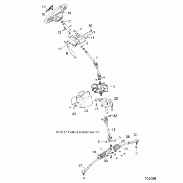 STEERING, POWER STEERING ASM. - Z19VBE87AG/AK/LG (702059)