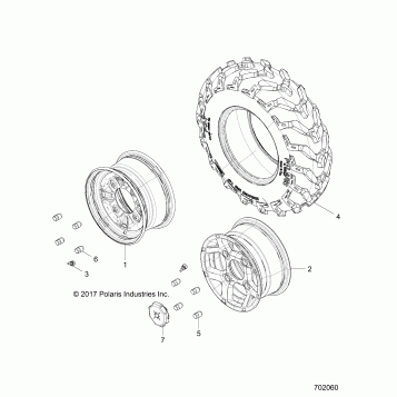 WHEELS, FRONT - Z19VAA87A2/E87AK/AR/AA (702060)