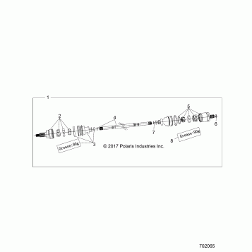 DRIVE TRAIN, HALF SHAFT, FRONT - Z20A4E99AH/BH/LH (702065)