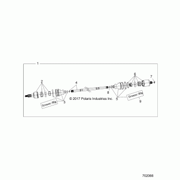 DRIVE TRAIN, HALF SHAFT, REAR - Z20A4E99AH/BH/LH (702066)