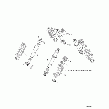 SUSPENSION, REAR SHOCK MOUNTING - Z19VBA87A2/E87AG/AK/LG (701144)