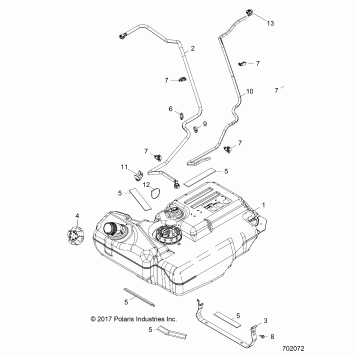 BODY, FUEL TANK - Z18VCE87BK/BU/BR/LU (702072)