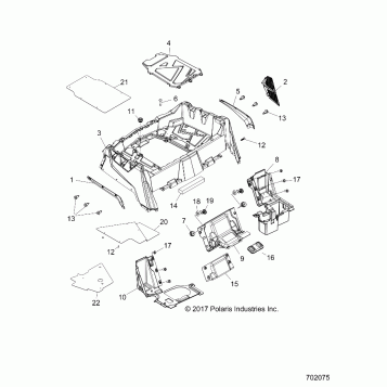 BODY, REAR RACK and FENDERS - Z19VHA57B2/E57BM (702075)