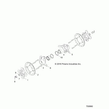 SUSPENSION, FRONT CARRIER AND HUB - Z19VEL92AK/BK/AR/BR/LR/AM/BM (702134)