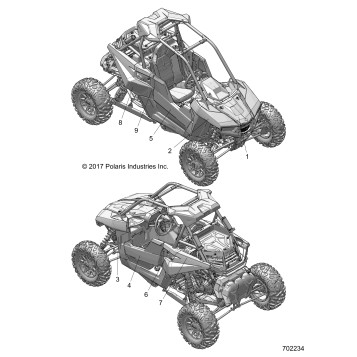 BODY, DECAL GRAPHIC - Z19VGE99AK/AW/BK/BW (702234)