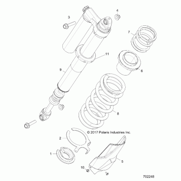 SUSPENSION, REAR SHOCK MOUNTING - Z18VFE92BB/BM/BU/LBK (702248)