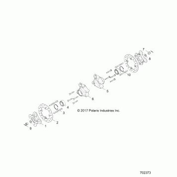 SUSPENSION, REAR CARRIER AND HUB - Z19VDE92AC/BC/AD/BD/AM/BM/LM/LAG/BG (702373)