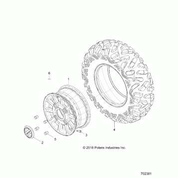 WHEELS, FRONT - Z19VEL92AK/BK/AR/BR/LR/AM/BM (702381)
