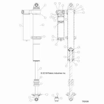 SUSPENSION, REAR SHOCK INTERNALS - Z20N4M99AL (702426)