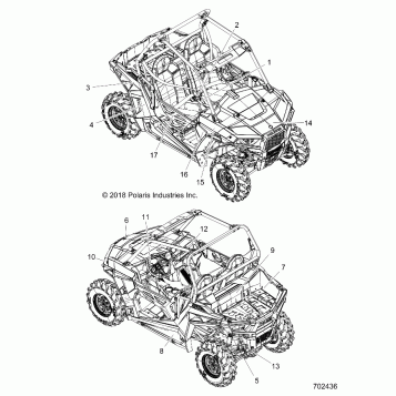 BODY, DECALS - Z19VAA87A2/E87AK/AR/AA (702436)