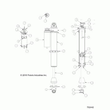 SUSPENSION, FRONT SHOCK INTERNALS - Z20ASE99AH/LH/BH (702442)