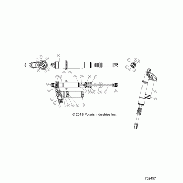SUSPENSION, FRONT SHOCK - Z19VDL92AG/BG (702457)