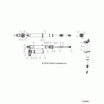 SUSPENSION, REAR SHOCK - Z19VDL92AG/BG (702458)