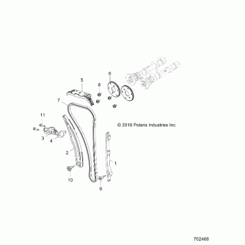 ENGINE, CAM CHAIN AND TENSIONER - Z20NAE99AC/AL/AN/BC/BL/BN/LL/K99AF/AK/BF/BK/M99AL/R99AZ/BZ (702468)