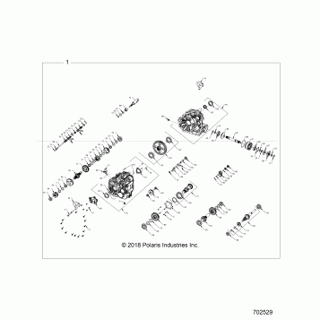 DRIVE TRAIN, MAIN GEARCASE INTERNALS (TO 3/2/2020) - Z20P4L92AG/AP/BG/BP/LG/G92AG/AP/LG (702529)
