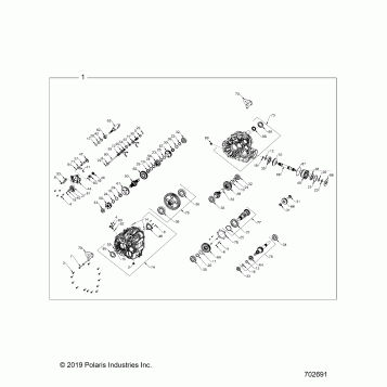DRIVE TRAIN, MAIN GEARCASE INTERNALS - Z20RAB92LR/D92LC/E92LT (702691)