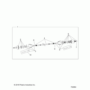 DRIVE TRAIN, HALF SHAFT, FRONT - Z20RAB92LR/D92LC/E92LT (702694)
