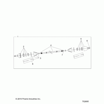 DRIVE TRAIN, HALF SHAFT, REAR - Z20RAB92LR/D92LC/E92LT (702695)