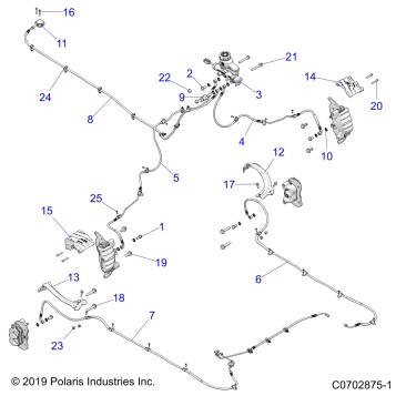 BRAKES, BRAKE LINES AND MASTER CYLINDER - Z20RAB92LR/D92LC/E92LT (C0702875-1)