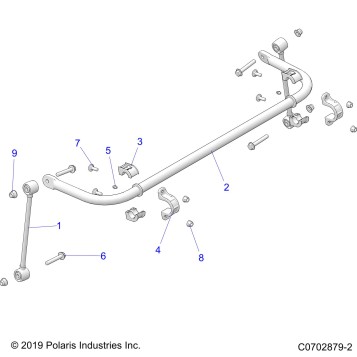SUSPENSION, REAR STABILIZER BAR - Z20RAB92LR/D92LC/E92LT (C0702879-2)