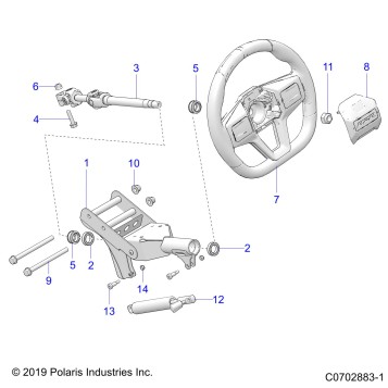 STEERING, UPPER - Z20RAE92LT (C0702883-1)
