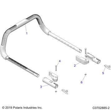 BODY, GRAB BAR, PASSENGER - Z20RAB92LR/D92LC/E92LT (C0702885-2)