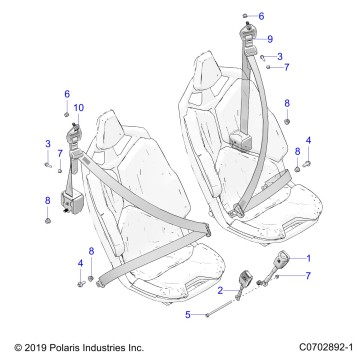 BODY, SEAT BELT MOUNTING - Z20RAE92LT (C0702892-1)