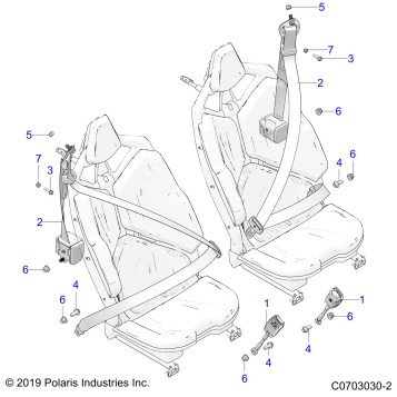 BODY, SEAT BELT MOUNTING, REAR, STANDARD - Z20R4E92AH/BH/AT/BT (C0703030-2)
