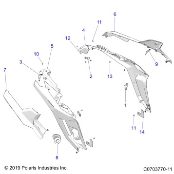 BODY, REAR FENDERS - Z20RAB92LR/D92LC/E92LT (C0703770-11)