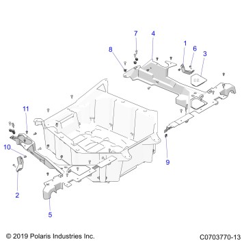 BODY, REAR RACK, MOUNTING - Z20RAB92LR/D92LC/E92LT (C0703770-13)