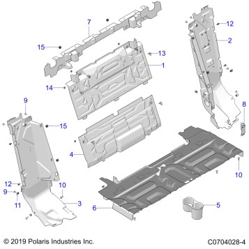 BODY, REAR CLOSEOFF - Z23G4C92AL/BL (C0704028-4)