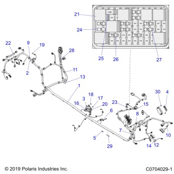 ELECTRICAL, WIRE HARNESS, CHASSIS - Z20R4B92AC/BC/AK/BK/AR/BR/C92AC/BC/AE/BE/AR/BR/LE/LT/E92AH/BH/AT/BT (C0704029-1)