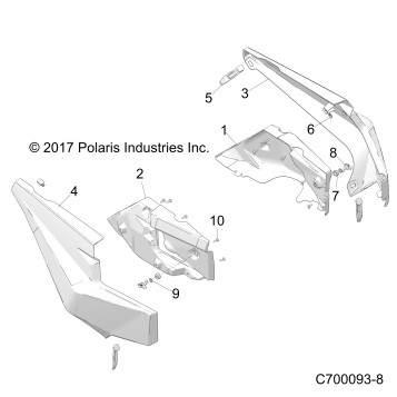 BODY, REAR FENDERS - Z19VGE99AK/AW/BK/BW (C700093-8)
