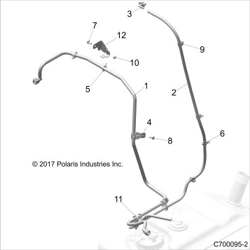 BODY, FUEL LINE - Z19VGE99AK/AW (C700095-2)