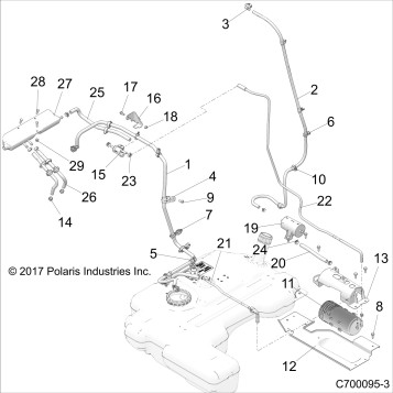 BODY, FUEL LINE EVAP - Z19VGE99BK/BW (C700095-33)