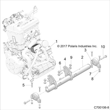 ENGINE, MOUNTING & LONG BLOCK - Z19VGE99AK/AW/BK/BW (C700106-8)