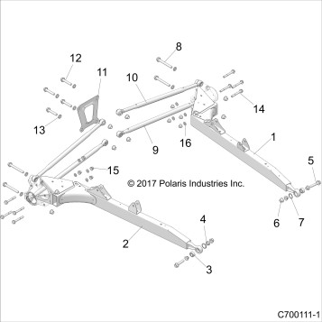 SUSPENSION, REAR CONTROL ARMS - Z19VGE99AK/AW/BK/BW (C700111-1)