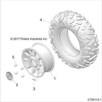 WHEELS, FRONT - Z20NAE92AL/AR/BL/BR/F92AL/AR (C700112-1)