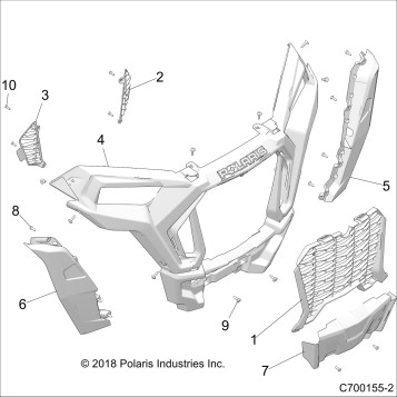 BODY, FRONT BUMPER - Z20PAL92AG/AP/BG/BP/LG (C700155-2)