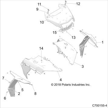 BODY, HOOD AND FRONT BODY WORK - Z19VEL92AK/BK/AR/BR/LR/AM/BM (C700155-4)
