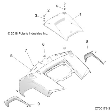 BODY, HOOD and FRONT BODY WORK - Z19VHA57B2/E57BM (C700178-3)