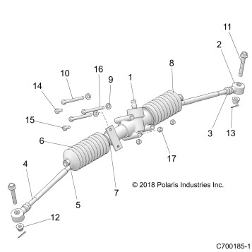 STEERING, GEARBOX ASM. - Z19VHA57B2/E57BM (C700185-1)