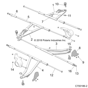 SUSPENSION, FRONT CONTROL ARMS - Z19VHA57B2/E57BM (C700186-2)
